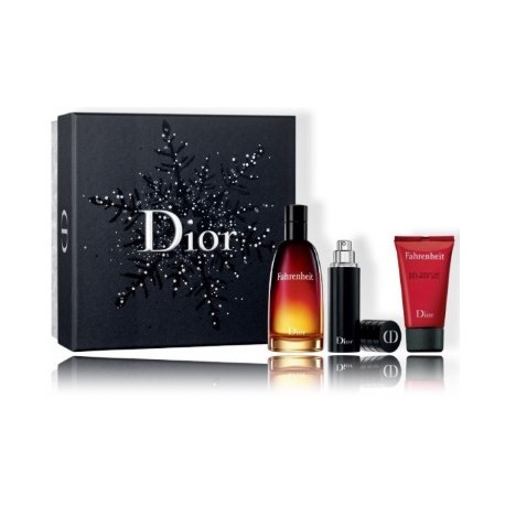 Dior Fahrenheit rinkinys vyrams (100 ml. EDT + 10 ml. EDT + 50 ml. dušo gelis)