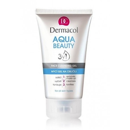 Dermacol Aqua Beauty 3in1 Face Cleansing Gel valomasis gelis veidui 150 ml.