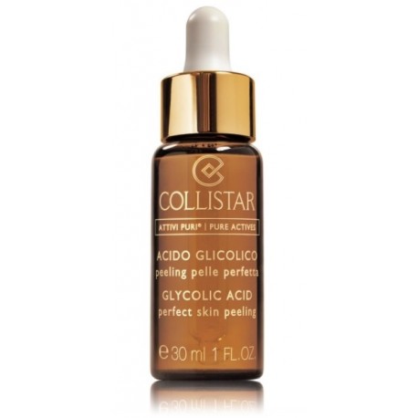 COLLISTAR Pure Actives Glycolic Acid Perfect Skin Peeling šveičiamasis veido serumas 30 ml.