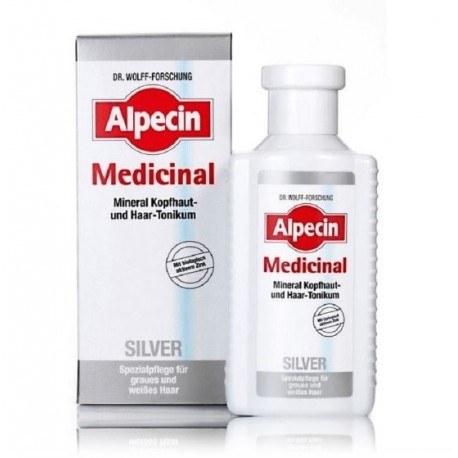 Alpecin Medicinal Silver Mineral Scalp & Hair Tonic aliejinis serumas galvos odai ir plaukams 200 ml.