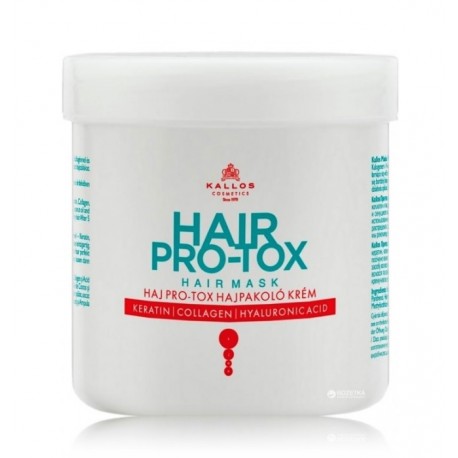 Kallos Hair Pro-Tox Mask atkuriamoji plaukų kaukė 500 ml.