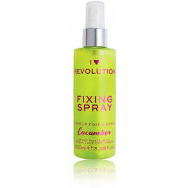 Makeup Revolution I Heart Revolution Fixing Spray Cucumber фиксатор для макияжа 100 мл.