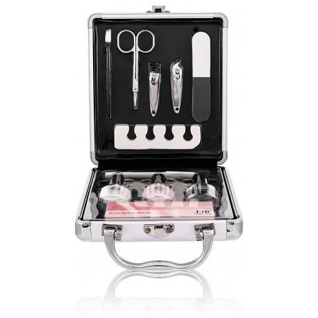 2K Basic Manicure Train Case manikiūro priemonių rinkinys