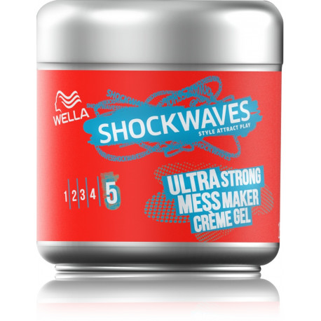 Wella Shockwaves Mess Maker Ultra Strong formavimo pasta 150 ml.