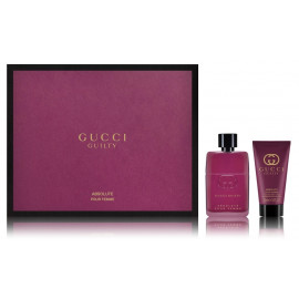 Gucci Guilty Absolute Pour Femme rinkinys moterims (50 ml. EDP + 50 ml. kūno losjonas)