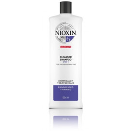 Nioxin System  6 šampūnas nuo plaukų slinkimo chemiškai pažeistiems plaukams 1000 ml.