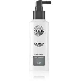 Nioxin System 1 Natural Hair Light Thinning intensyvaus poveikio priemonė 100 ml.