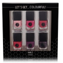 2K Let´s Get Colourful! Classics Nail Polish nagų lakų rinkinys (6 x 5 ml.)