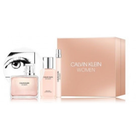 CALVIN KLEIN Calvin Klein Women rinkinys moterims (100 ml. EDP + 10 ml. EDP + 100 ml. kūno losjonas)