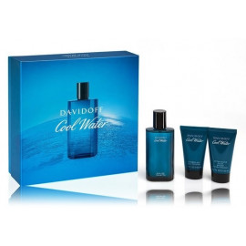 Davidoff Cool Water rinkinys vyrams (75 ml. EDT + 50 ml. dušo gelis + 50 ml. balzamas po skutimosi)