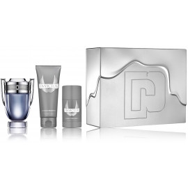 Paco Rabanne Invictus rinkinys vyrams (100 ml. EDT + 75 ml. dezodorantas + 100 ml. balzamas po skutimosi)