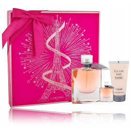 Lancome La Vie Est Belle rinkinys moterims (75 ml. EDP + 10 ml. EDP + 50 ml. kūno losjonas)