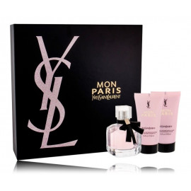 Yves Saint Laurent Mon Paris rinkinys moterims (50 ml. EDP + 50 ml. kūno losjonas + 50 ml. vonios aliejus)