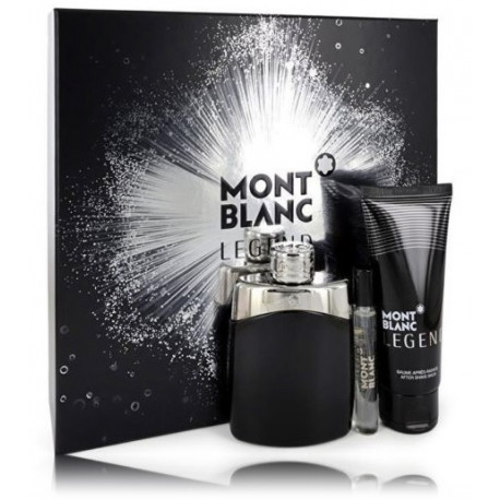 Mont Blanc Legend rinkinys vyrams (100 ml. EDT + 7,5 ml. EDT + 100 ml. balzamas po skutimosi)