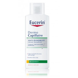 Eucerin DermoCapillaire anti dry dandruff šampūnas nuo pleiskanų 250 ml.