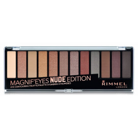 Rimmel Magnif Eyes akių šėšėlių paletė 14 g. Spalva 001 Nude Edition