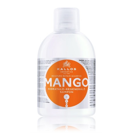 Kallos Mango Mask šampūnas sausiems ir pažeistiems plaukams 1000 ml.