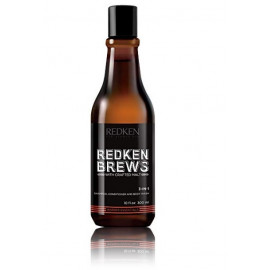 Redken Brews 3in1 šampūnas, kondicionierius ir kūno prausiklis viename