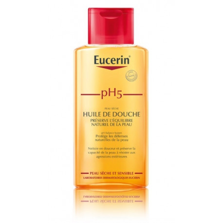 Eucerin Lipid-replenishing pH5 Shower Oil aliejaus pagrindo prausiklis sausai odai 200 ml.