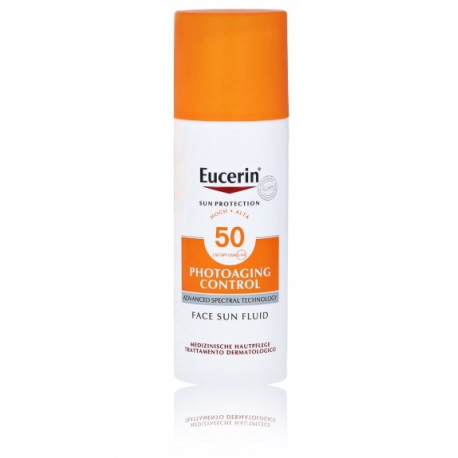 Eucerin Photoaging Control Face Sun Fluid SPF 50 veido fluidas nuo saulės su SPF 50 50 ml.