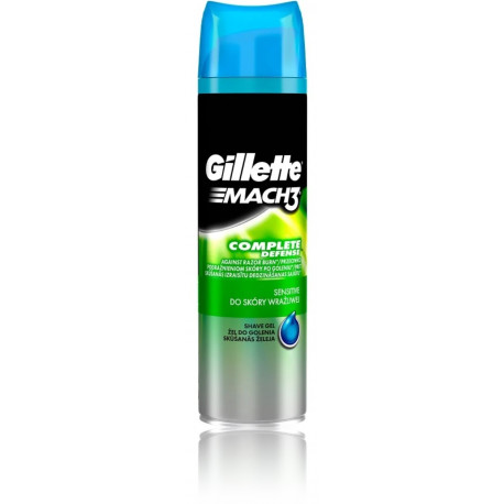 Gillette Mach3 Pure & Sensitive skutimosi želė vyrams 200 ml.