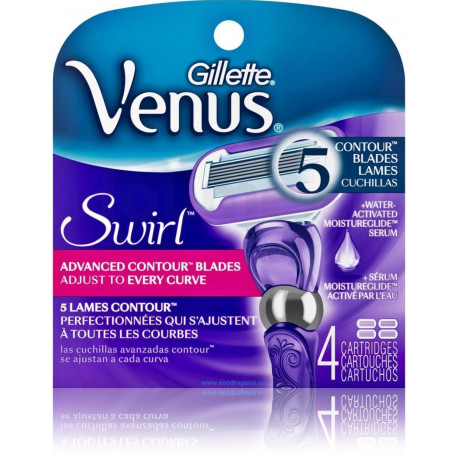 Gillette Venus Swirl skustuvo galvutės moterims