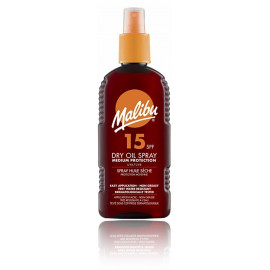 Malibu Dry Oil Spray SPF 15 purškiamas losjonas nuo saulės 200 ml.