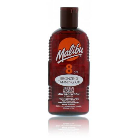 Malibu Bronzing Tanning Oil SPF 8 apsauginis aliejus skatinantis greitesnį įdegį 200 ml