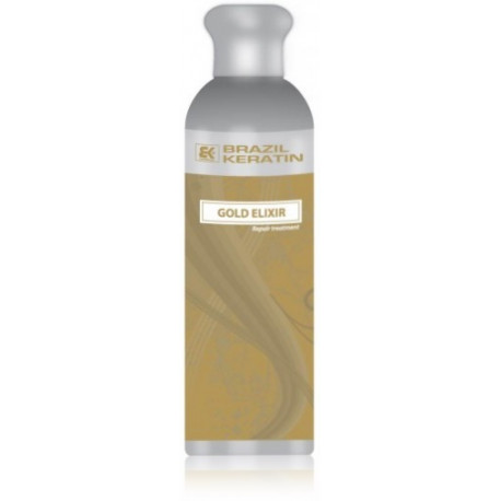 Brazil Keratin Gold Elixir Repair Treatment priemonė sausiems, pažeistiems plaukams