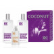 Brazil Keratin Moisturizing Coconut Set rinkinys labai sausiems plaukams (300 ml. šampūnas + 300 ml. kondicionierius + 100 ml. aliejus)