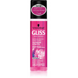 Schwarzkopf Gliss Kur Supreme Lenght Express Repair atkuriantis purškiamas kondicionierius ilgiems plaukams 200 ml.