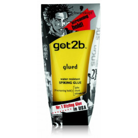 Schwarzkopf got2b Glued Water Resistant Spiking Glue vandeniui atspari plaukų formavimo guma vyrams 150 ml.