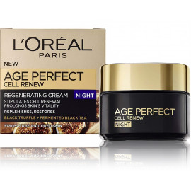 L'oreal Age Perfect Cell Renew atkuriamasis naktinis veido kremas 50 ml.