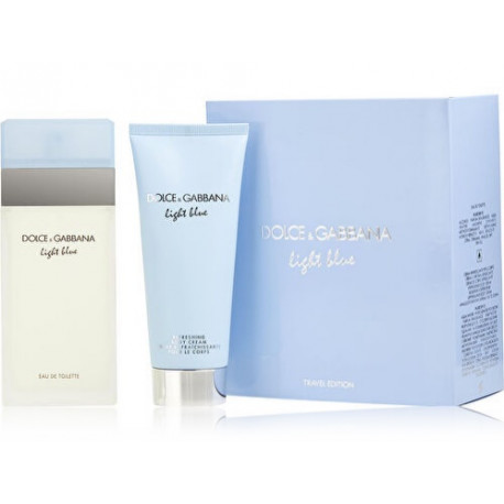 Dolce & Gabbana Light Blue rinkinys moterims (100 ml. EDT + 100 ml. kūno kremas)