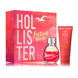 Hollister Festival Vibes For Her rinkinys moterims (50 ml. EDP + 100 ml. kūno losjonas)