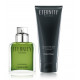 Calvin Klein Eternity For Men rinkinys vyrams ( 50 ml. EDP + 100 ml. dušo gelis)