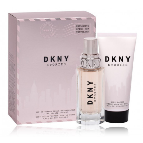 DKNY Stories rinkinys moterims (50 ml. EDP + 100 ml. kūno losjonas)