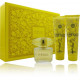 Versace Yellow Diamond rinkinys moterims (90 ml. EDT + 150 ml. kūno losjonas + 150 ml. dušo gelis)