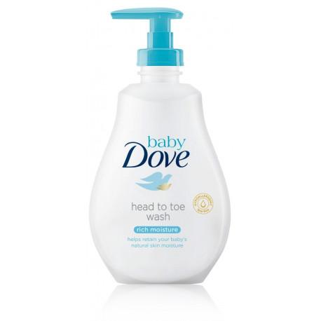 Dove Baby Head To Toe Wash drėkinamasis prausiklis vaikams 400 ml.