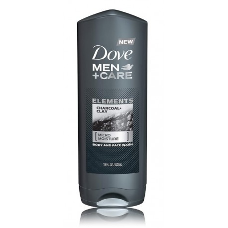 Dove Men+Care Charcoal & Clay dušo gelis vyrams 250 ml.