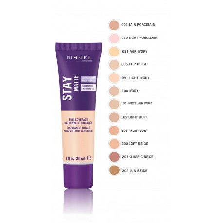 Rimmel Stay Matte Liquid Mousse Foundation makiažo pagrindas 30 ml.