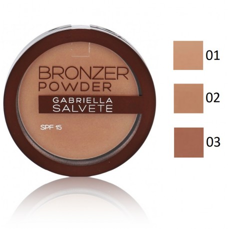 Gabriella Salvete Bronzer Powder SPF15 bronzinė pudra 8 g.