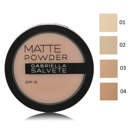 GABRIELLA SALVETE Matte Powder SPF15 kompaktinė pudra 8 g.