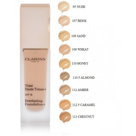 Clarins Everlasting Foundation SPF 15 makiažo pagrindas 30 ml.