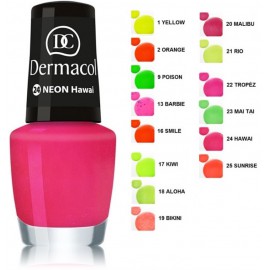 Dermacol Neon Polish nagų lakas 5 ml.