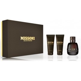 Missoni Parfum pour Homme rinkinys vyrams (50 ml. EDP + 50 ml. balzamas po skutimosi + 50 ml. dušo gelis)