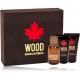 Dsquared2 Wood for Him rinkinys vyrams (50 ml. EDT + balzamas po skutimosi 50 ml. + dušo gelis 50 ml.)