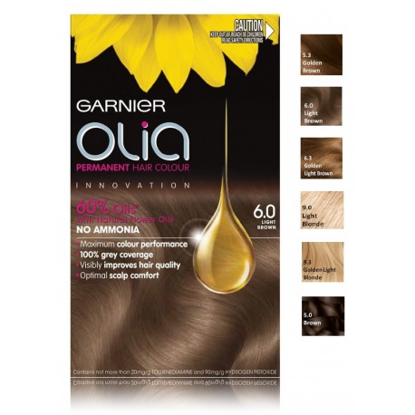 Garnier Olia стойкая краска для волос без аммиака 5.3 Golden Brown