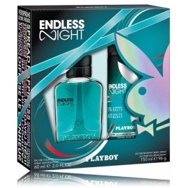 Playboy Endless Night rinkinys vyrams (60 ml. EDT + 150 ml. purškiamas dezodorantas)