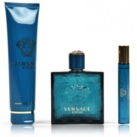 Versace Eros rinkinys vyrams (100 ml. EDT +  10 ml. EDT + 150 ml. dušo gelis)